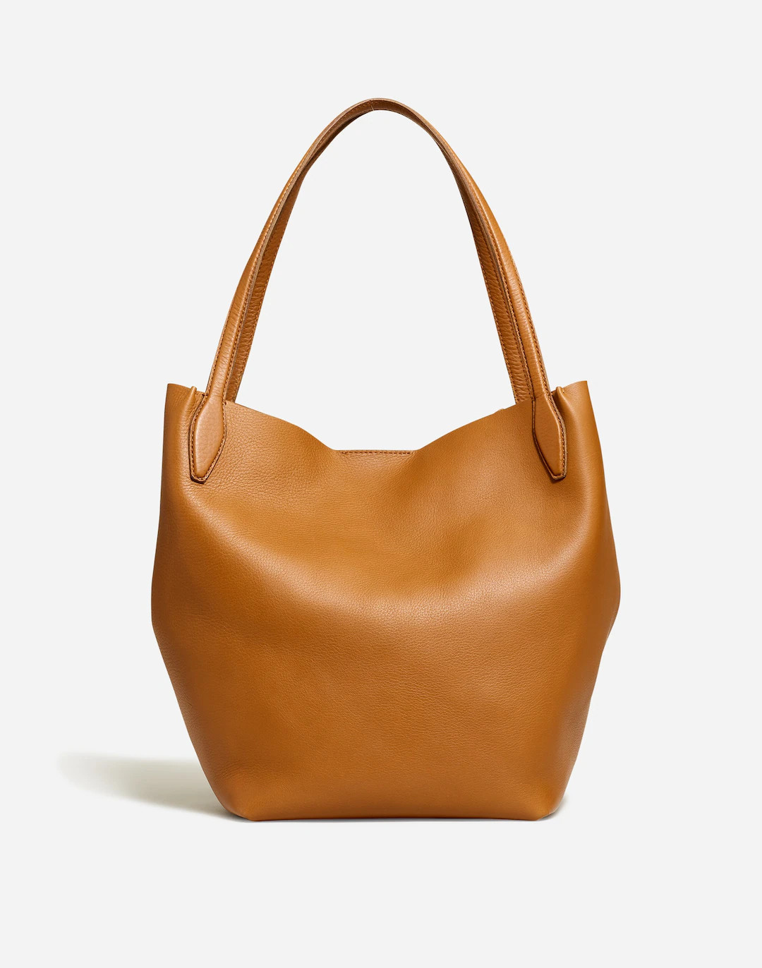 The Shopper Tote in Soft Grain Pebbled Leather | Madewell