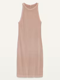 Fitted Sleeveless Rib-Knit Mini Dress for Women | Old Navy (US)