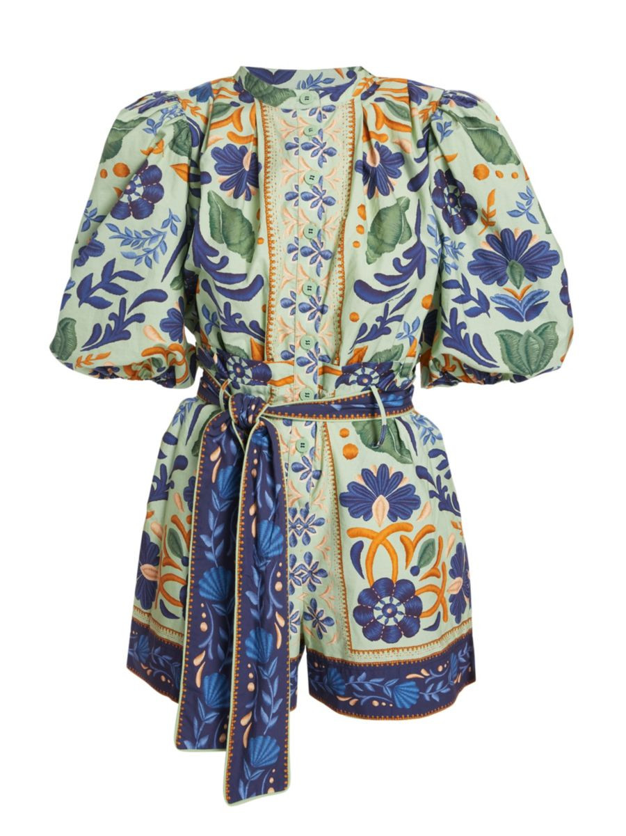 Ocean Tapestry Suzani Romper | Saks Fifth Avenue