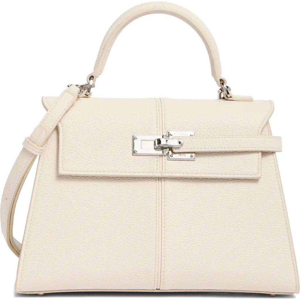 JW PEI Large Elise Faux Leather Top Handle Bag in White at Nordstrom | Nordstrom