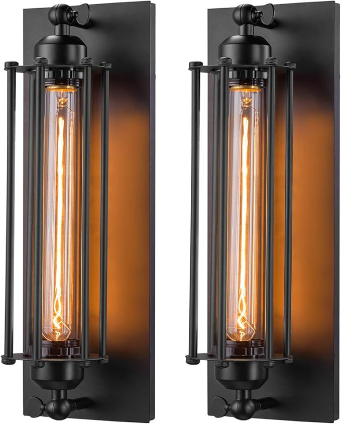 Licperron Sconces Wall Lighting, Industrial Wall Sconces Antique Wall Light Fixtures for Bedside,... | Amazon (US)
