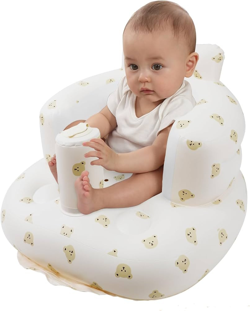 Inflatable Baby Seat for Babies 3 Months and Up, Toddler Floor Seats for Sitting Up, Built in Air... | Amazon (US)