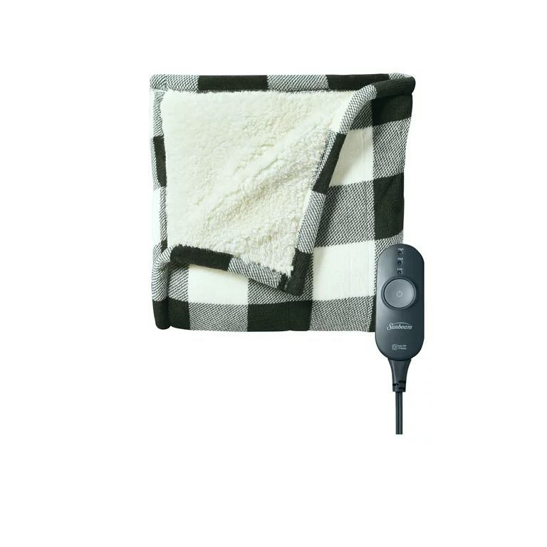 Sunbeam Electric Throw Blanket, Microplush and Sherpa | Walmart (US)