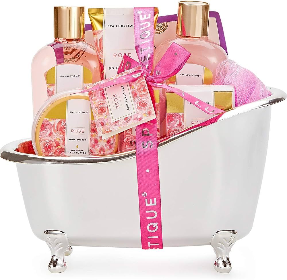Bath Gift Set For Women, Spa Luxetique Bath Kit for Women, Mother's Day Gift for Mom, 8 Pcs Rose ... | Amazon (US)
