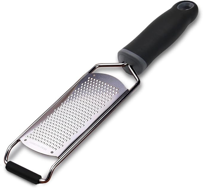 Stainless Steel Cheese Grater, Ergonomic Soft Handle Lemon Ginger Potato Zester with Plastic Cove... | Amazon (US)