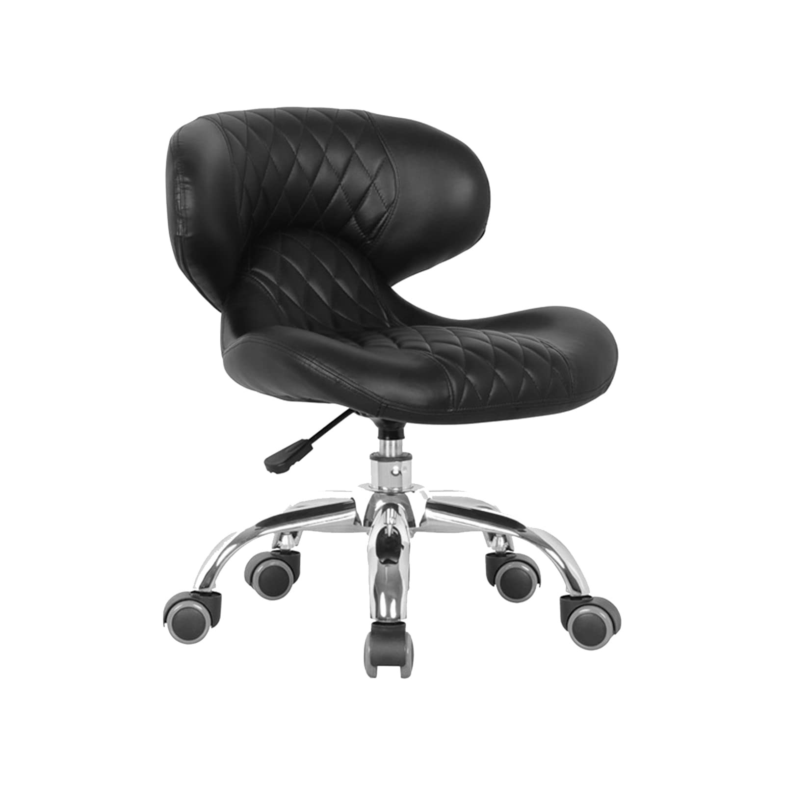 MAYAKOBA HugoII Short Stool (Black Diamond Sewing), Rolling Seat with Adjustable Height 13"-15", ... | Amazon (US)