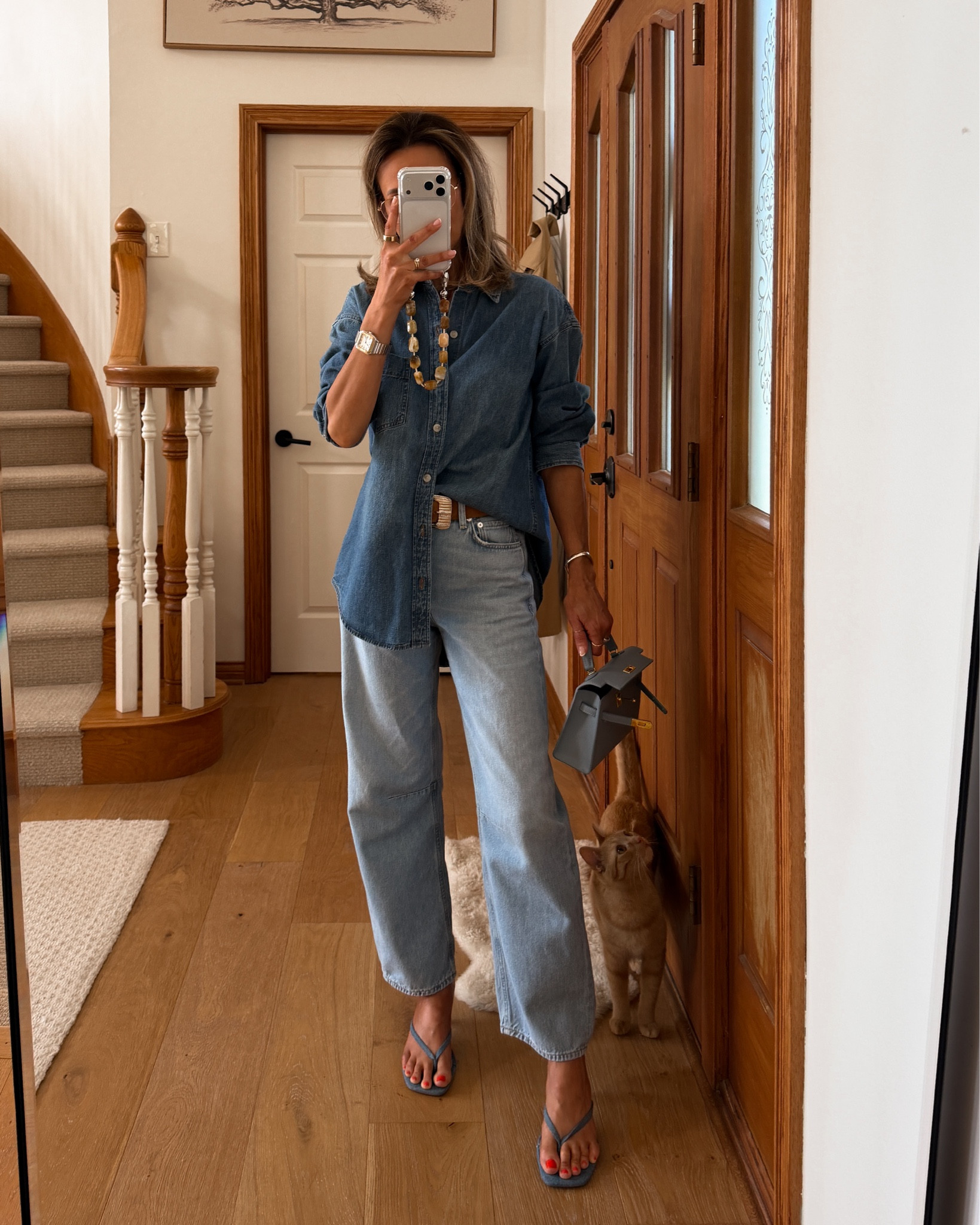 Ootd - all denim outfit 
Wearing Miro jeans (fits very big, size down a full size) 24 
Denim shirt also fits oversized, xs 


#LTKootd #LTKOver40 #LTKMothersDay