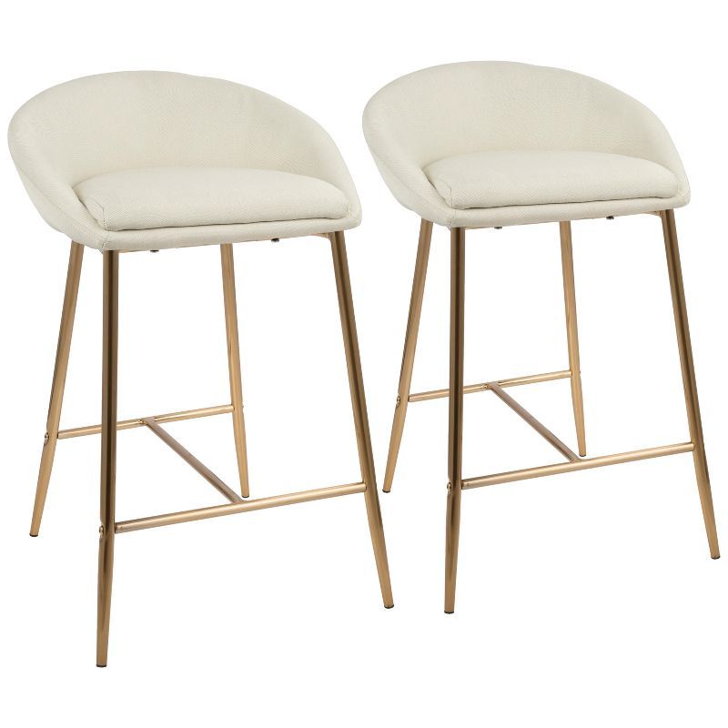 Set of 2 26" Matisse Glam Counter Height Barstools - LumiSource | Target