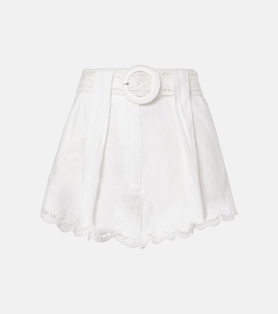 Broderie anglaise high-rise linen shorts | Mytheresa (US/CA)