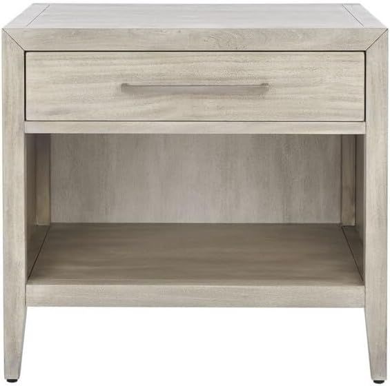 SAFAVIEH Light Grey Shelf (Fully Assembled) Couture Home Collection Ariella 1-Drawer Wood Nightst... | Amazon (US)