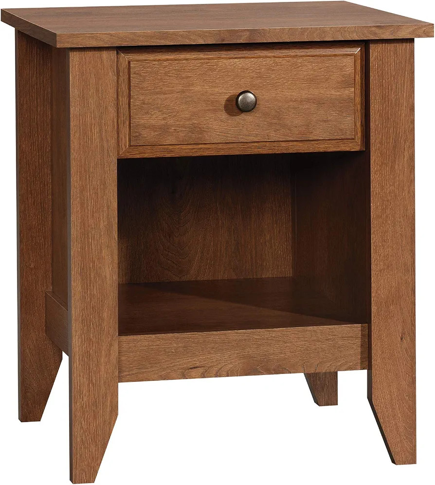 Sauder Shoal Creek Night Stand, Bedside, Bedroom Side Table, L: 20.87" x W: 17.48" x H: 24.06", O... | Amazon (US)