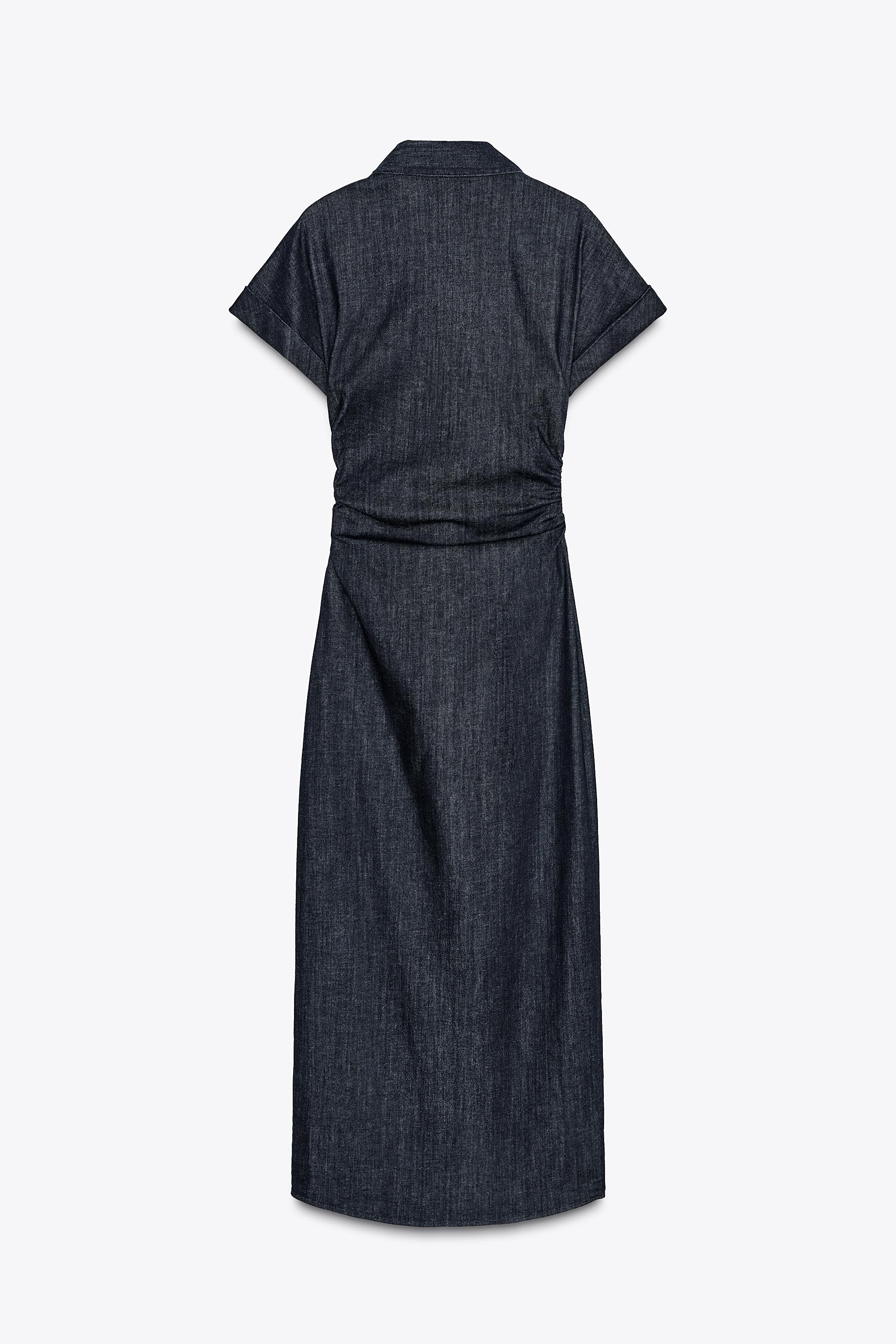 Z1975 DENIM MIDI DRESS | Zara US