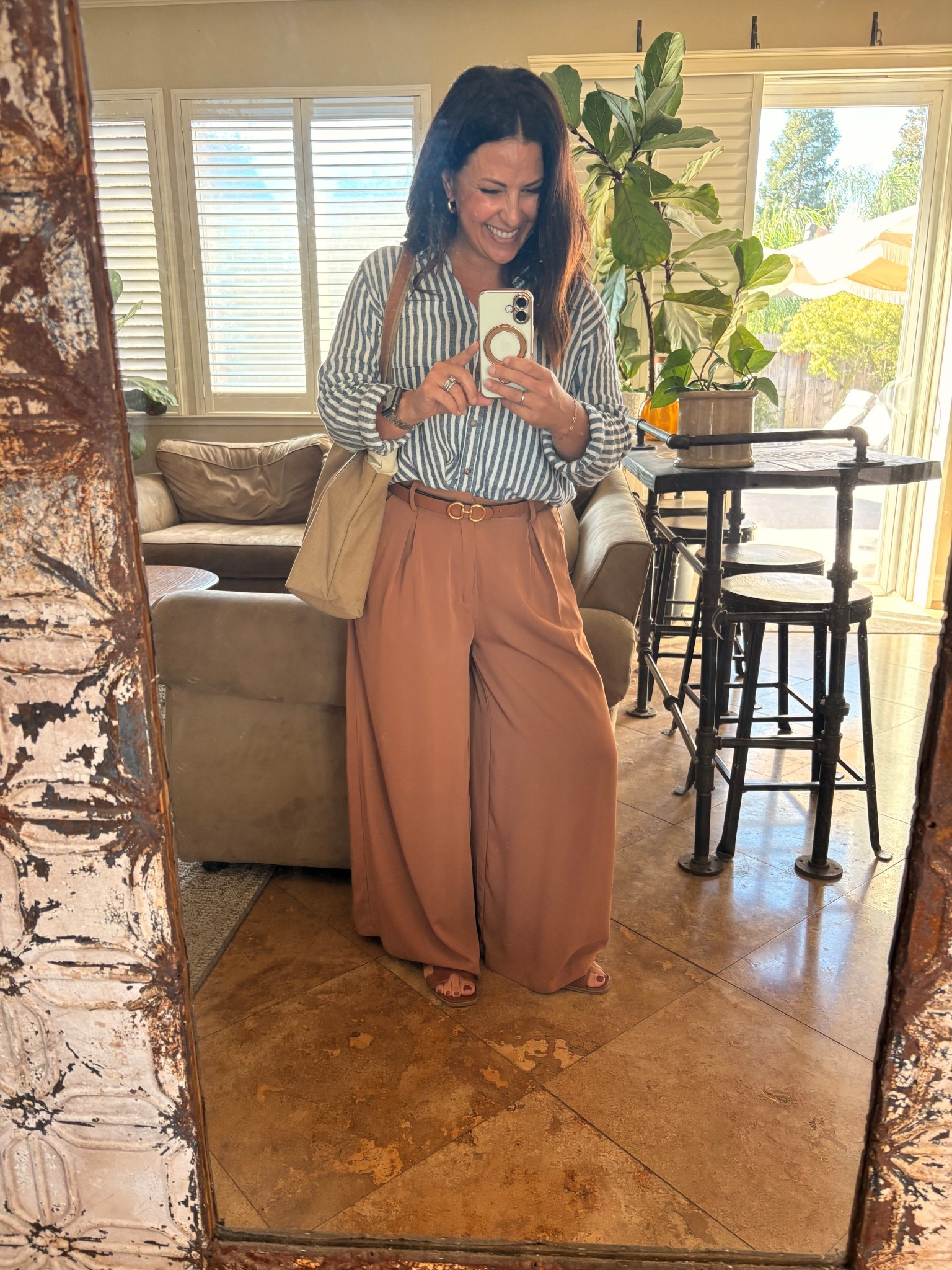 I woke up to a downpour and thunder in the middle of the night. The “fall weather” was short lived, it was still so hot today! I’ve had these wide leg trousers for years and love them! They come in short, regular and tall lengths. I’m wearing a small short. 
Teacher style
Fall outfit
Office stylee

#LTKWorkwear #LTKPetite #LTKOver40