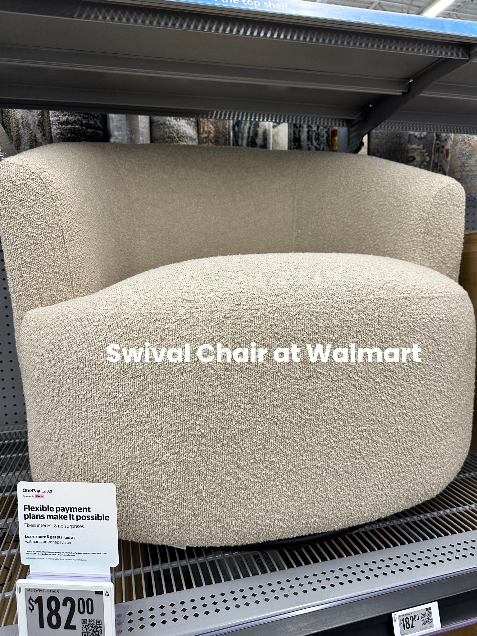 This is a good swivel chair at Walmart! Price is right! Cute!

#LTKBaby #LTKHome
