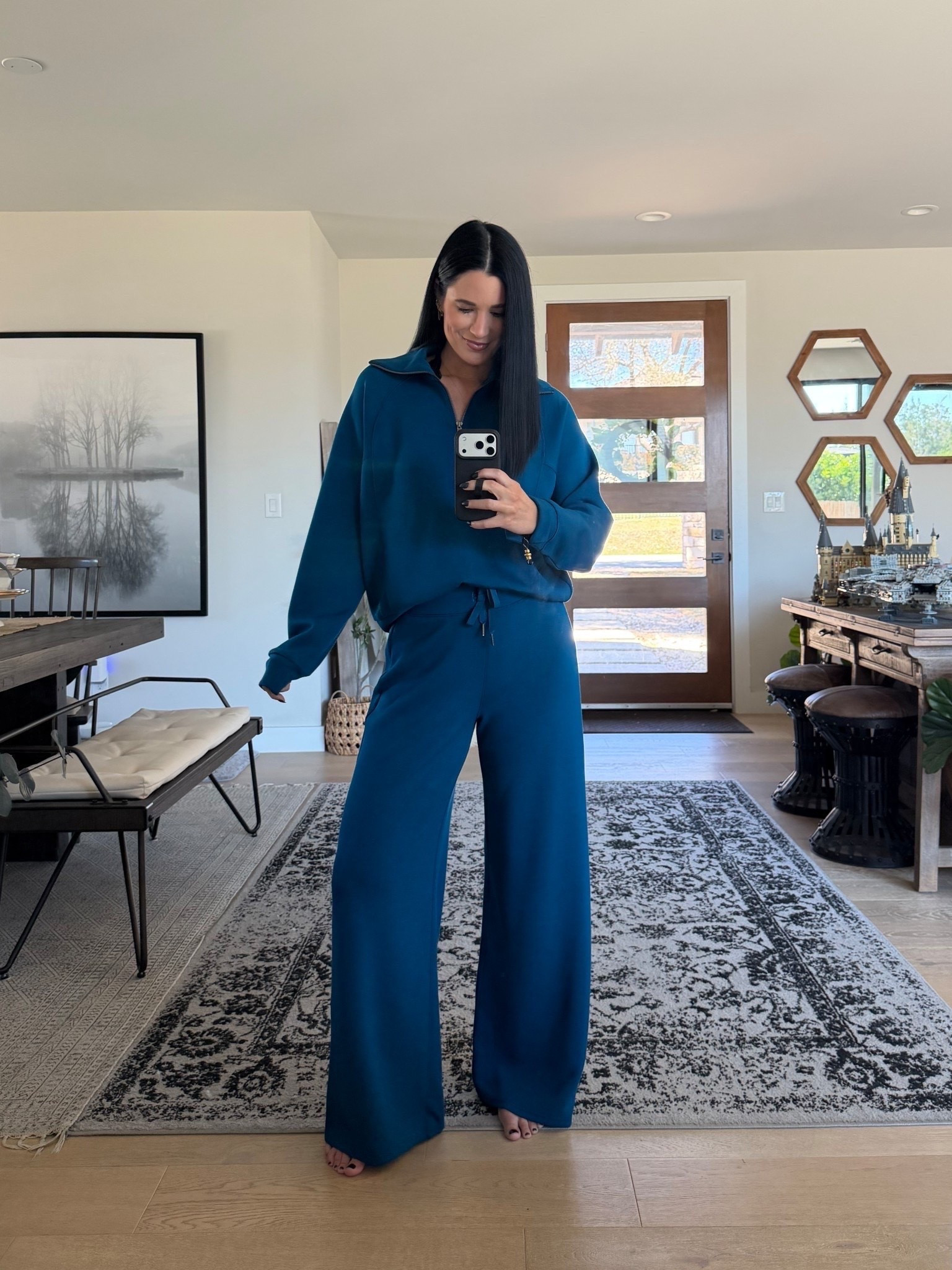 SPANX sale is an extra 30% off sale! 
I wear mediums in airessentials. This half zip pullover is $62 from $128 and my wide leg pants are only $55 from $118.

#LTKOver40 #LTKTall #LTKSaleAlert