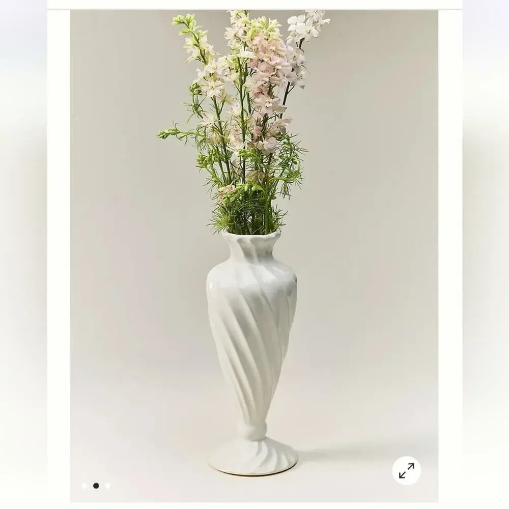 Anthropologie Ruthie Vase White NEW | Poshmark