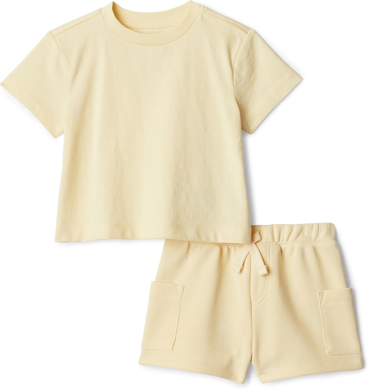 Amazon Essentials x Sofia Grainge Babies, Toddlers, and Boys' T-Shirt and Short Play Set, Multipacks | Amazon (US)