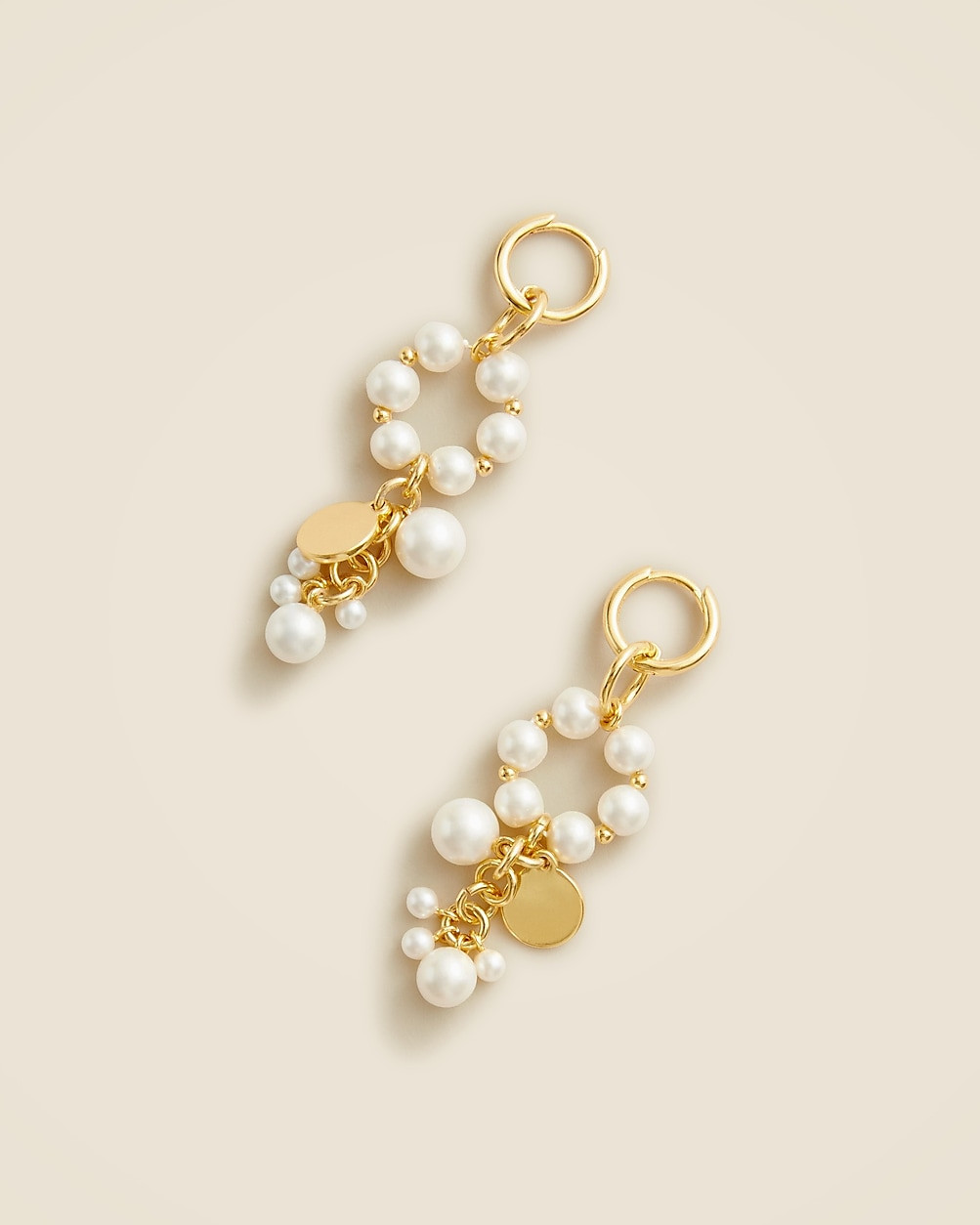Pearl charm earrings | J. Crew US