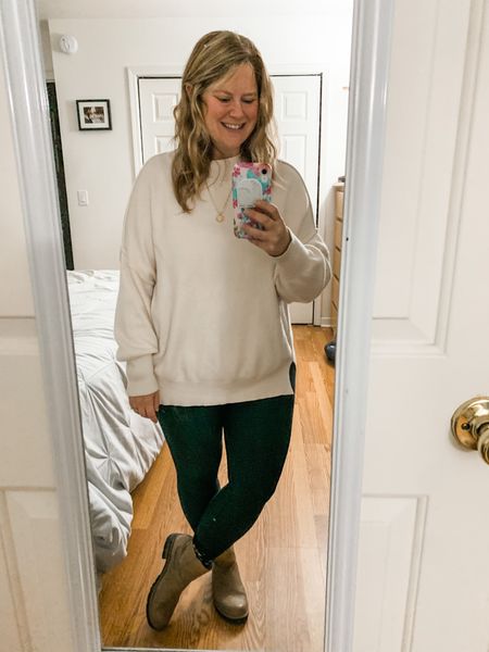 I love when I can wear leggings to work 🤣 this Amazon sweater is the perfect length for that 

#LTKcurves #LTKunder50 #LTKSeasonal