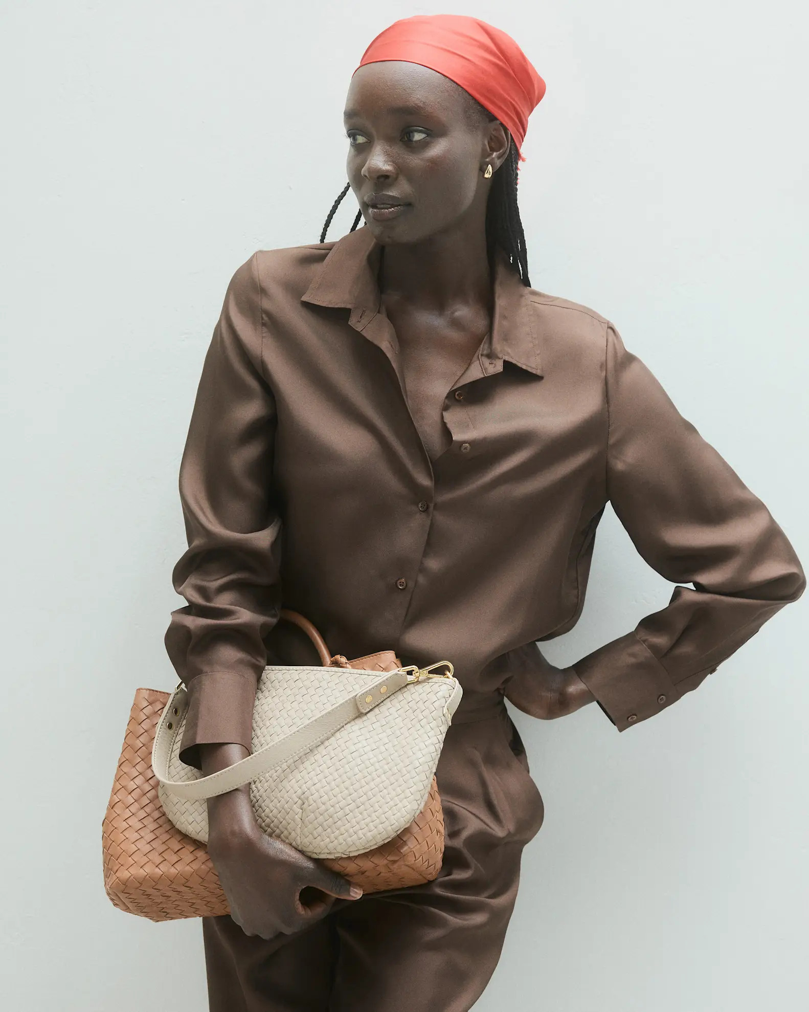 Italian Handwoven Leather Mini Shoulder Bag | Quince