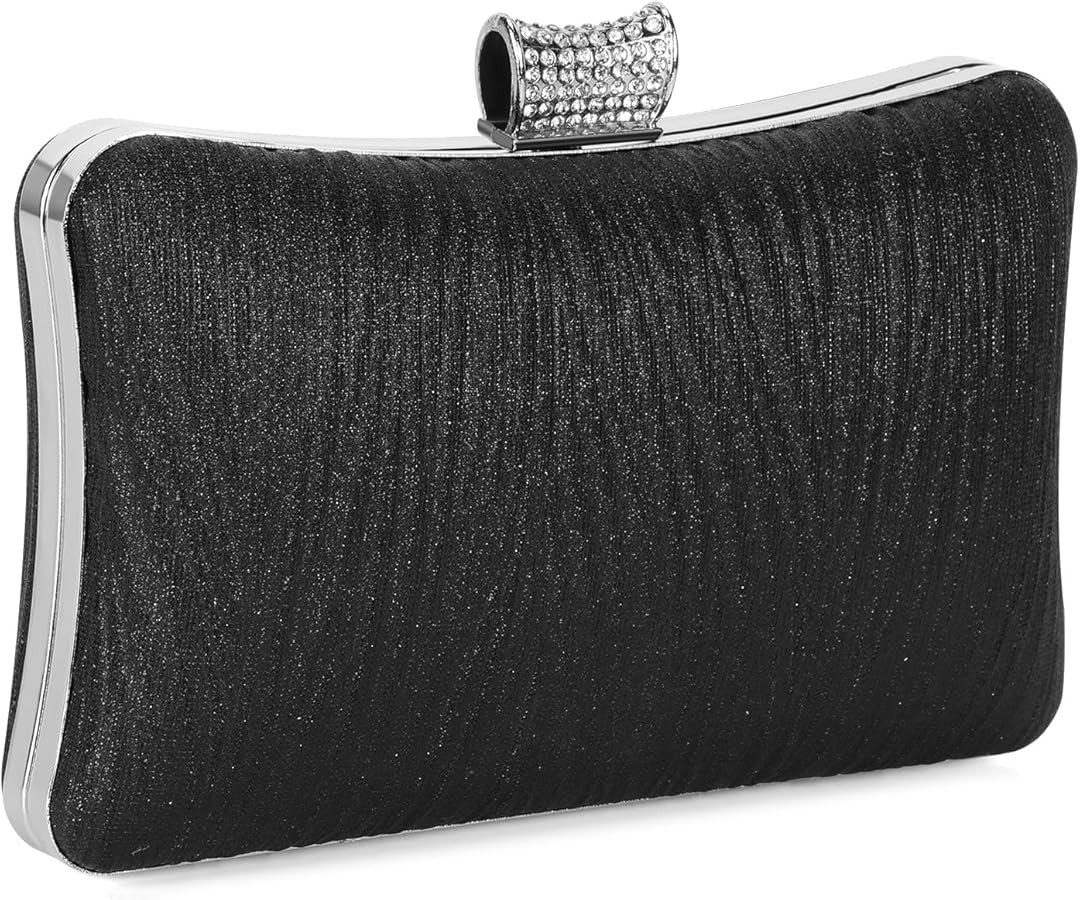 UBORSE Glitter Clutch Purse for Women,Sparkling Evening Bag with Detachable Chain,Formal Party Cl... | Amazon (US)