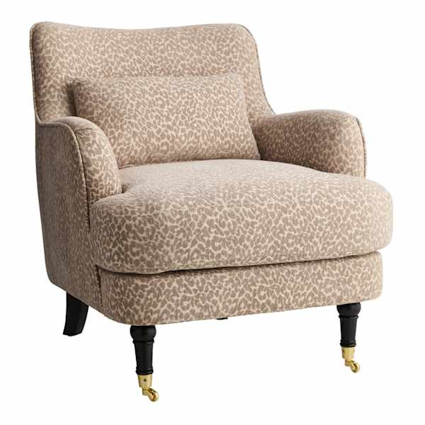 Josephine Accent Chair, Taupe | At Home