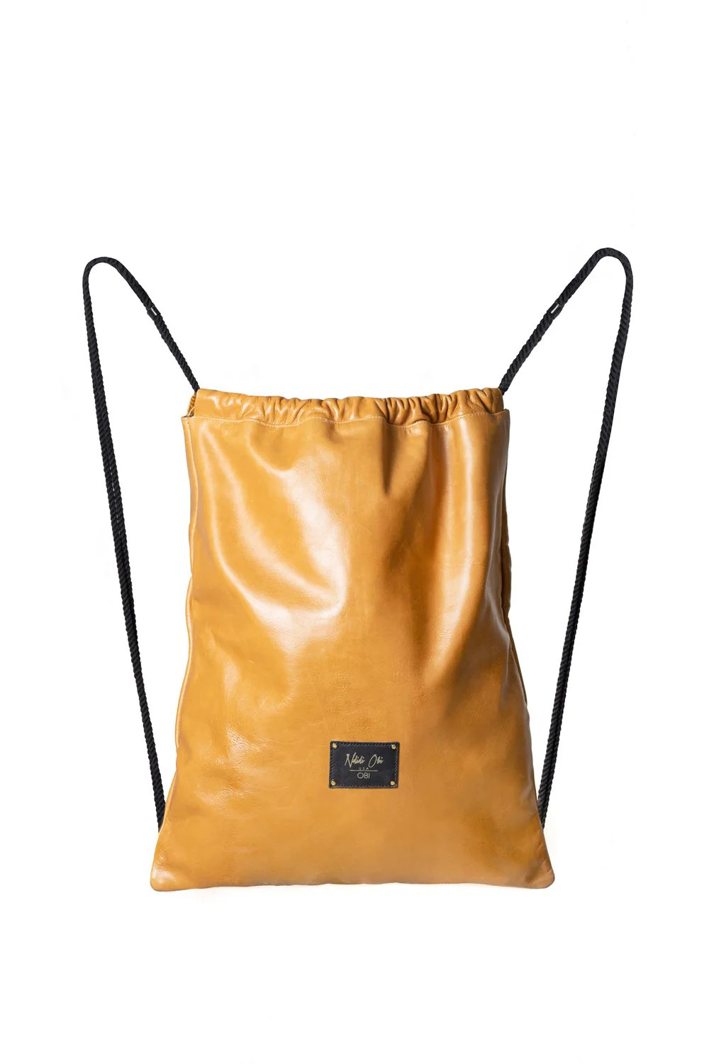 Women's Genuine Leather Large Sack Pack worn as a Backpack. | NDIDI OBI INC