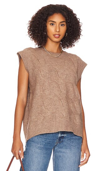 Bershka Vest in Taupe | Revolve Clothing (Global)