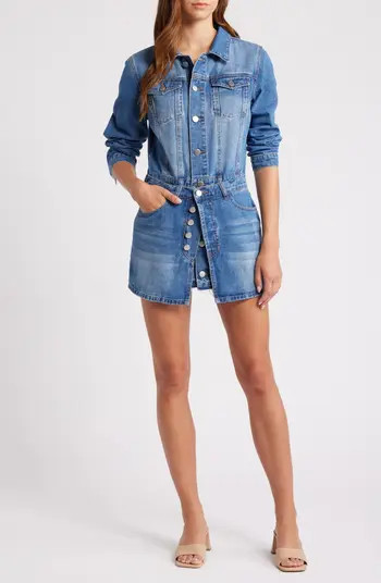 Long Sleeve Denim Minidress | Nordstrom