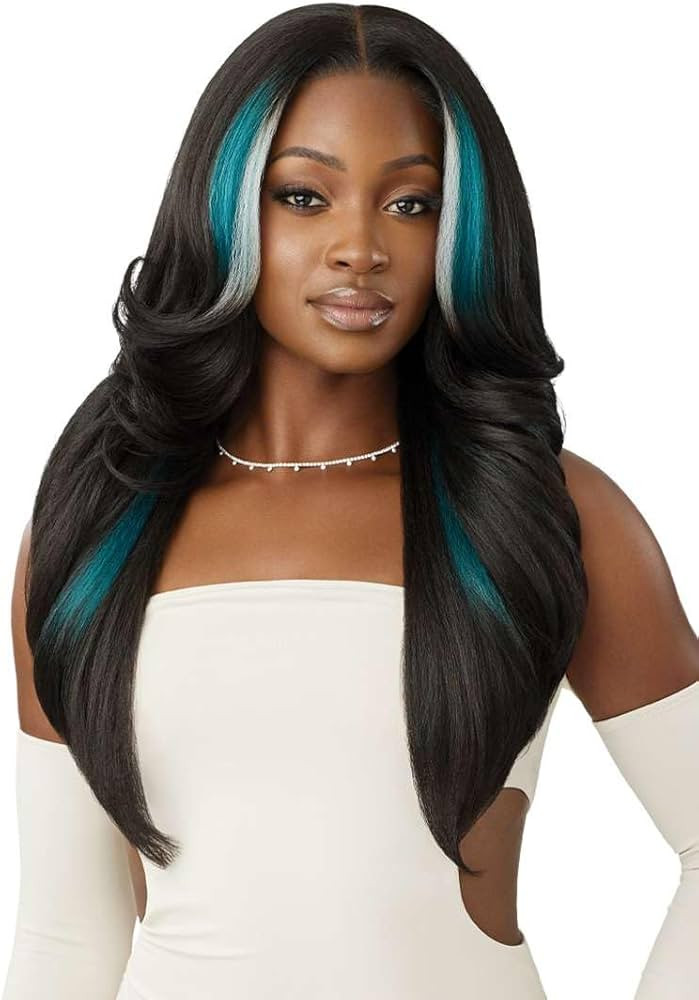 Outre Lace Front Wig - Perfect Hair Line 13X6 - Jaylin (BURGUNDY FLAME) | Amazon (US)