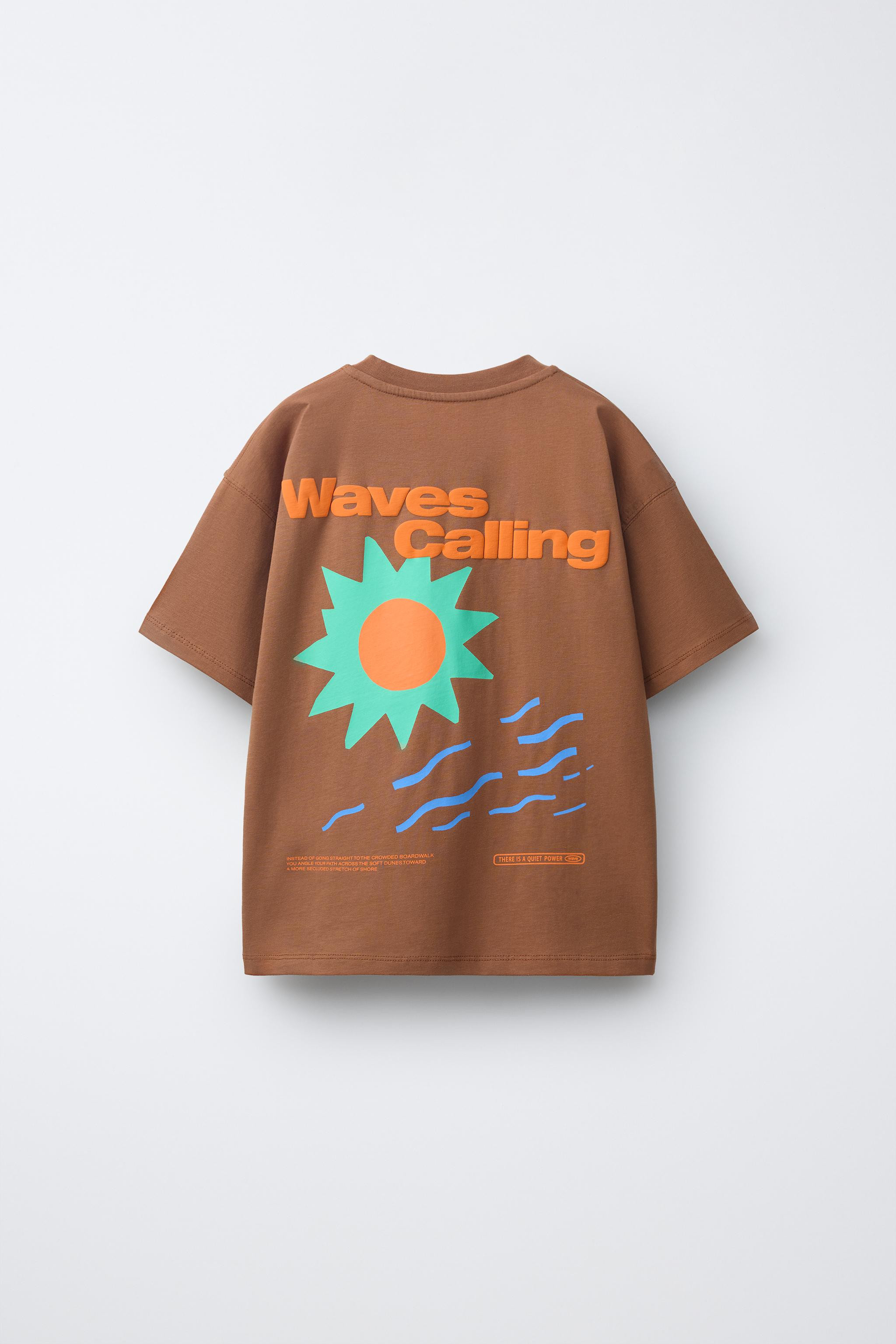 RAISED PRINT T-SHIRT | Zara US