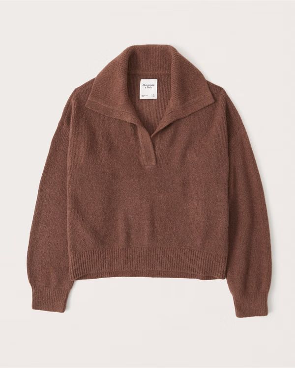 Notch-Neck Sweater Polo | Abercrombie & Fitch (US)