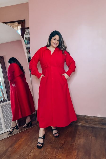 A statement shirt dress that would rock the office!

Wearing a size large

Work dress
Red dress
Shirt dress
Maxi dress
Dress with pockets
Target find
Midsize
Curvy 

#LTKworkwear #LTKmidsize #LTKfindsunder50