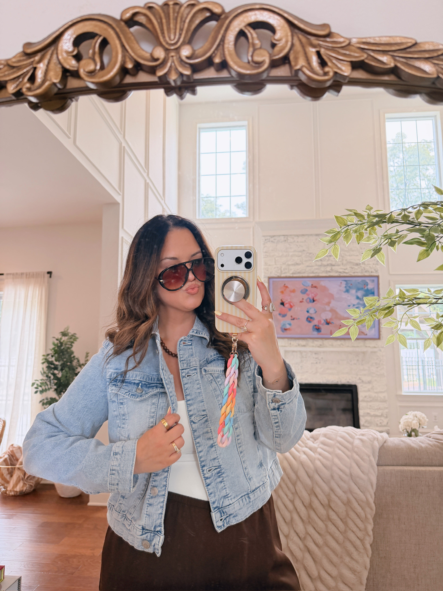 wearing a large in the tank, XL in the denim jacket & pants

#LTKSeasonal #LTKMidsize