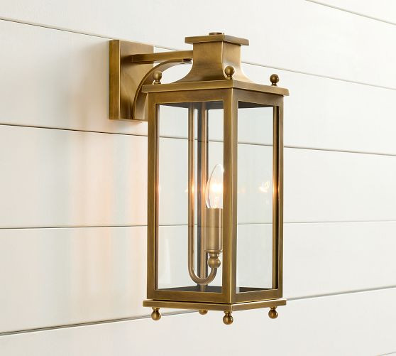 Belvedere Metal Outdoor Lantern Sconce (16") | Pottery Barn (US)