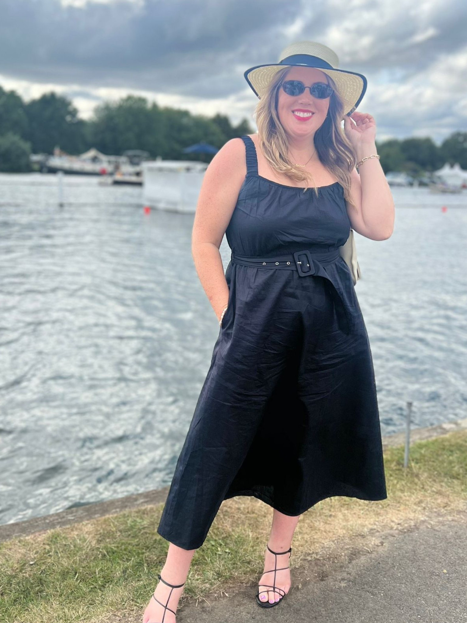 Henley Royal Regatta. Black summer dress, boater hat

#LTKuk #LTKsummer