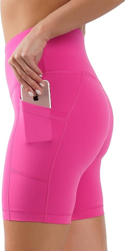 Yogalicious High Waist Squat Proof Side Pocket Biker Shorts - 3.5", 5", 7", 9" | Amazon (US)