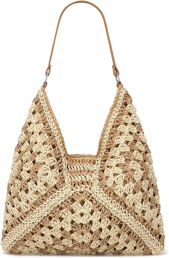 YIKOEE Straw Hobo Bag for Women Woven Beach Tote Bag 2024 | Amazon (US)
