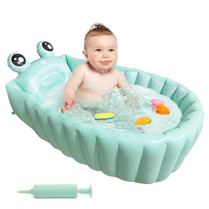 HotMax Inflatable Baby Bathtub Portable Travel Bath Tub for Infants to Toddler Foldable Non Slip ... | Amazon (US)