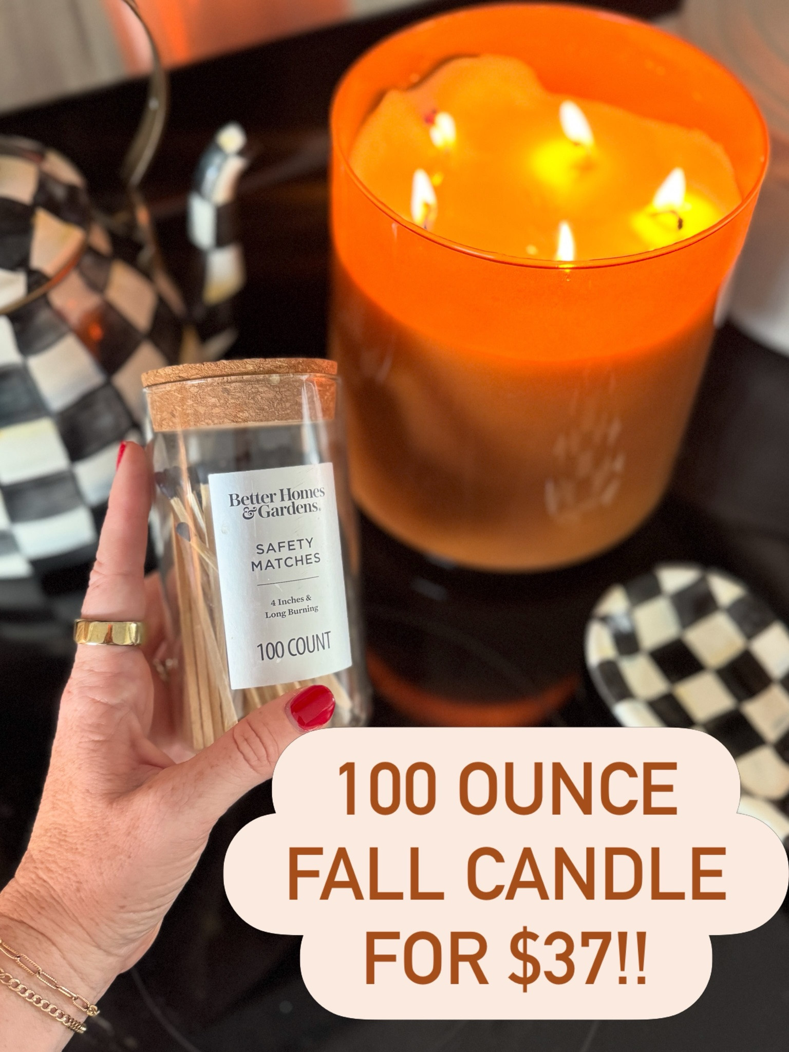 100 ounce pumpkin candle from Walmart!

#LTKHome