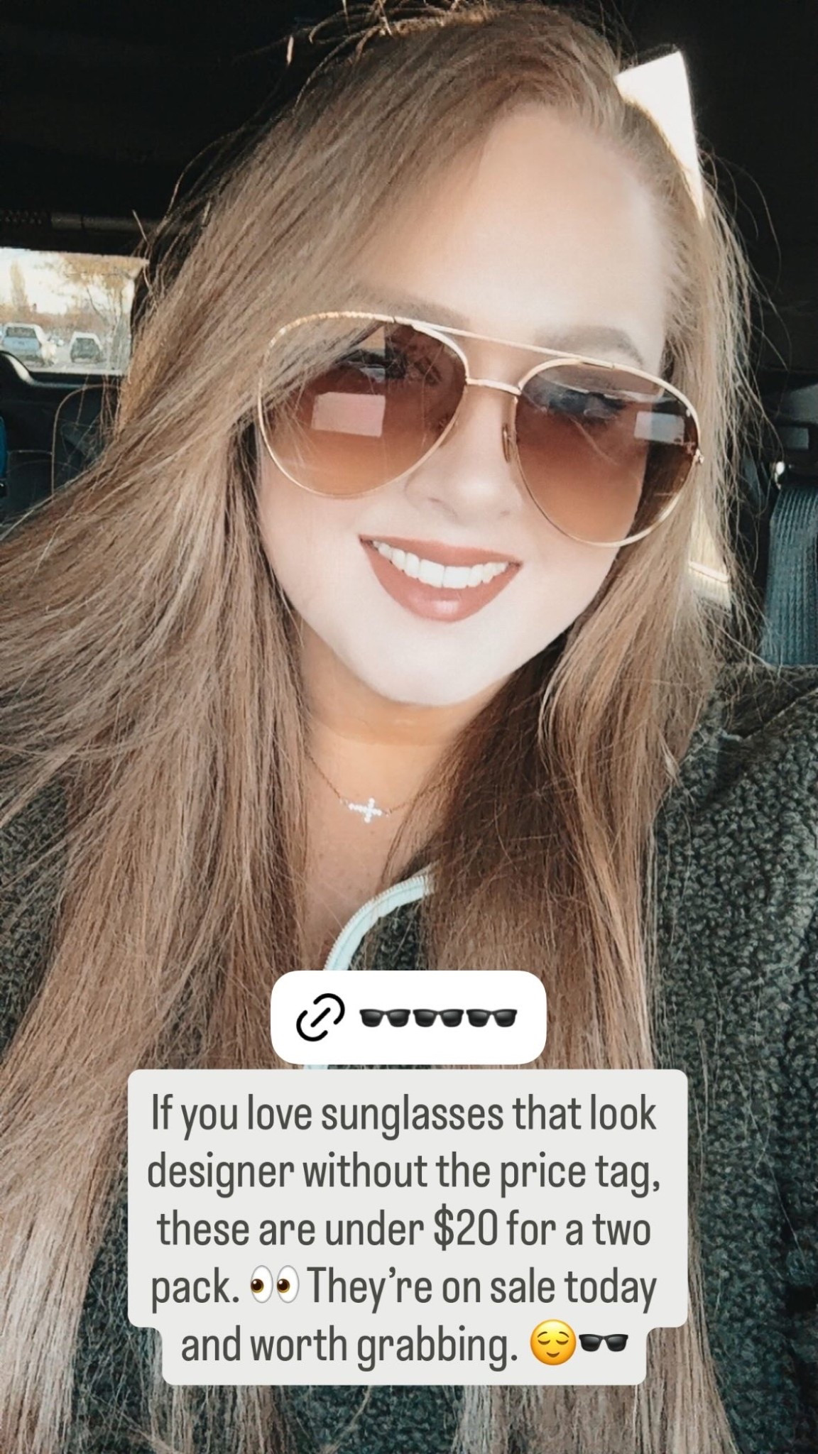 If you love sunglasses that look designer without the price tag, these are under $20 for a two pack. 👀 They’re on sale today and worth grabbing. 😌🕶️ amazon sunglasses | designer look sunglasses | affordable sunglasses | under $20 sunglasses | two pack sunglasses | amazon fashion finds | neutral sunglasses | everyday sunglasses | trendy amazon accessories | budget friendly fashion | sale today | giftable accessories

#LTKHoliday #LTKdayinmylife #LTKGiftGuide