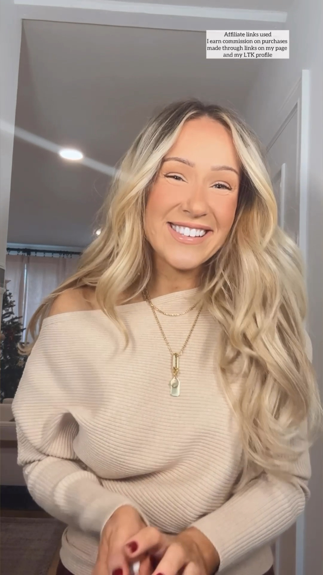 Stylish winter outfits 

Off the shoulder sweater beige
Brown corduroy pants flare leg
Classic with modern twist 
Neutral style
Easy to put together 