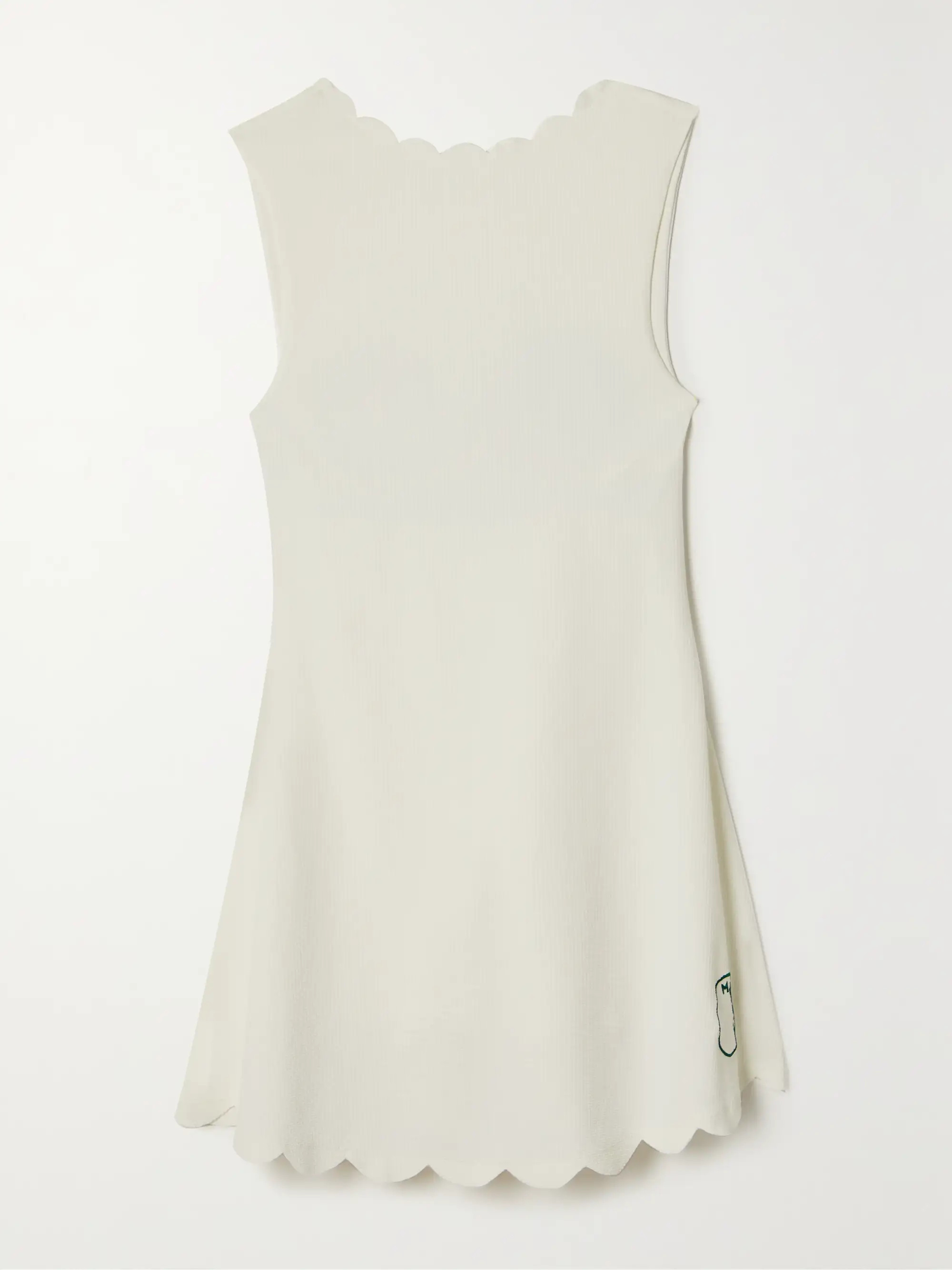 Iga scalloped stretch-seersucker tennis dress | NET-A-PORTER (US)