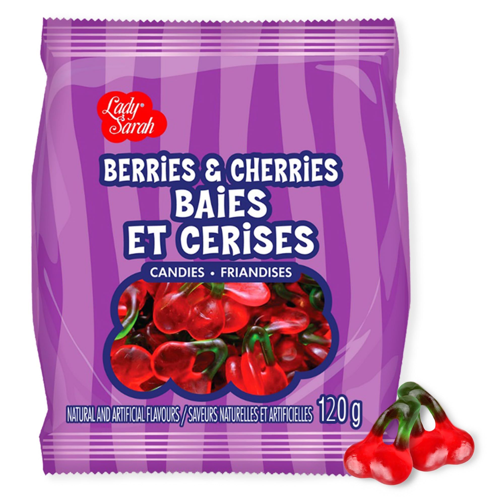 Lady Sarah Berries & Cherries Gummy Candy 120G Per Bag | Amazon (CA)