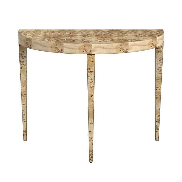 Ingrid Burl Console Table - Overstock - 36975649 | Bed Bath & Beyond
