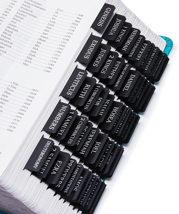 Laminated Bible Tabs for Women & Men - Large Print Tabs for Study Bibles, Boho Theme for Easy Nav... | Amazon (US)