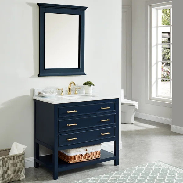 Pamula 37" Single Bathroom Vanity Set | Wayfair North America