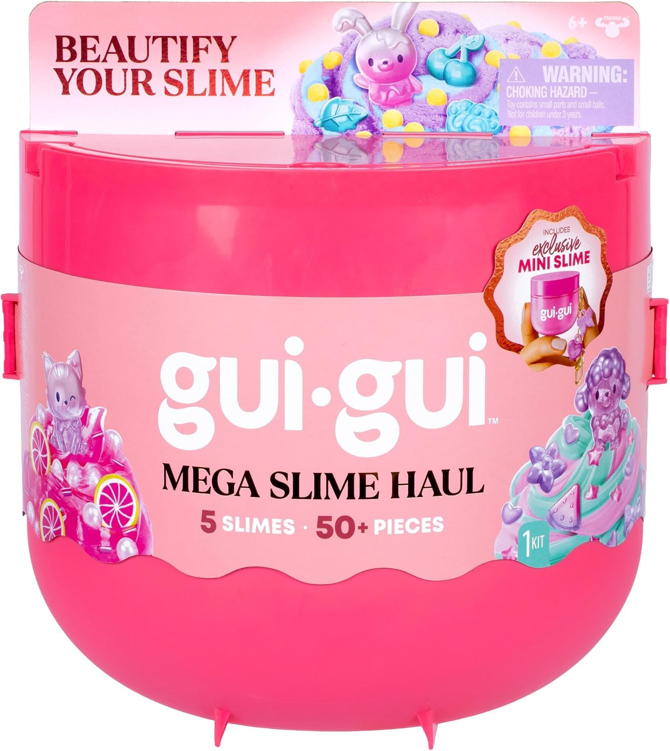 GUI GUI Mega Slime Haul, 5 Scented Slimes, 50+ Pieces, Kids Toys | Amazon (US)