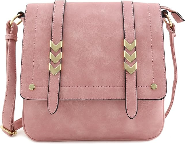 Double Compartment Large Flapover Crossbody Bag | Amazon (US)