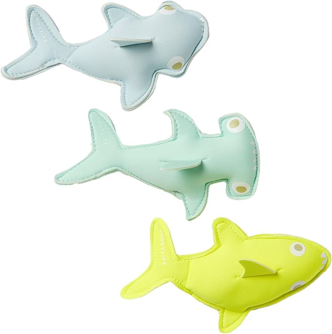 Dive Buddies | Salty The Shark Aqua Neon Yellow | Amazon (US)